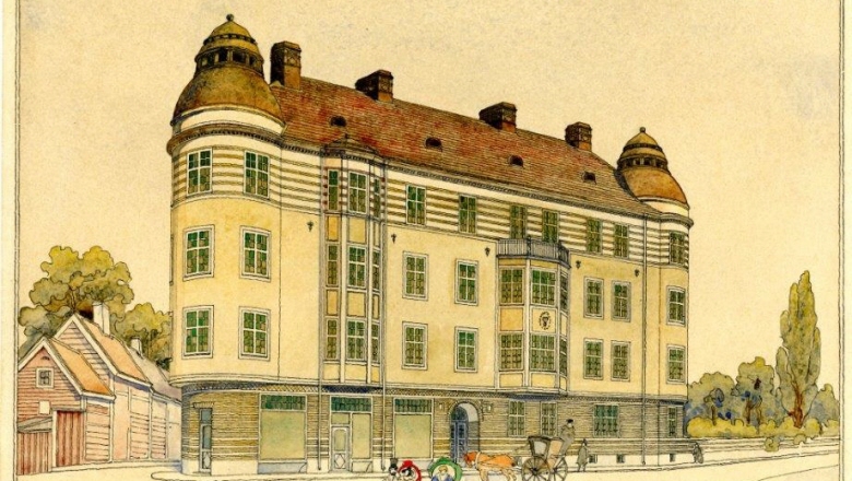 Illustration av Hospitalstorget 1